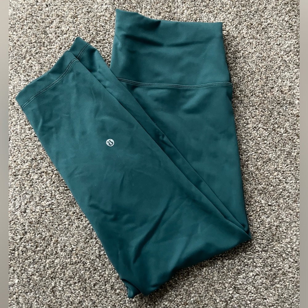 Teal Lululemon leggings size 12